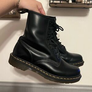 Dr Martens 1460 W Black Leather Boots